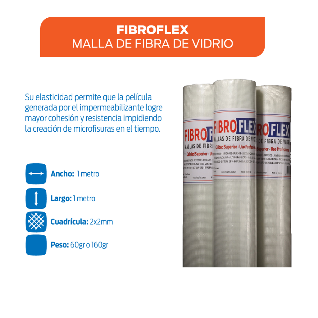 Fibroflex Malla De Fibra De Vidrio