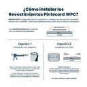 Pintecord Revestimientos WPC Varillado Fino 15CM X 2.40M