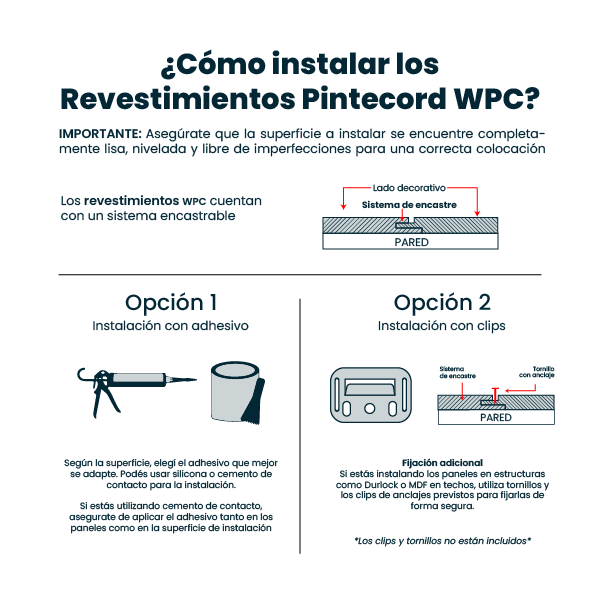 Pintecord Revestimientos WPC Ondulado Asimetrico 20.6CM X 2.40M