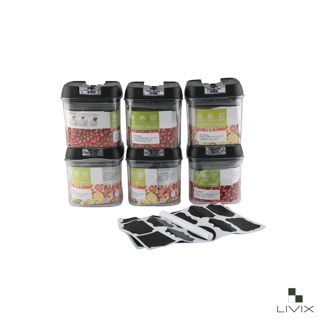 Livix Recipientes Hermeticos Set X6U.