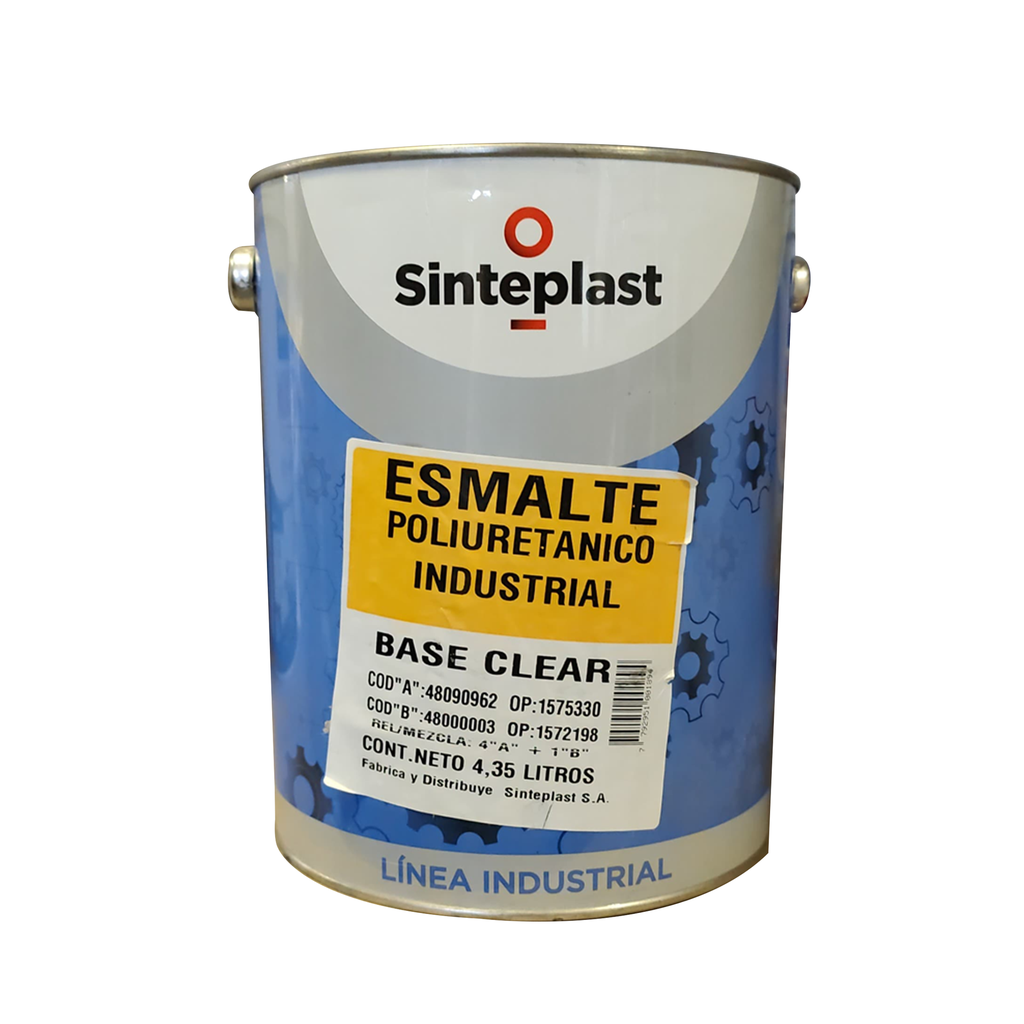 Sinteplast Esmalte Poliuretanico Industrial Base Clear "A" (4:1)