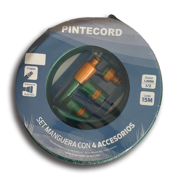 Pintecord Manguera De Riego Con Accesorios 1/2" 