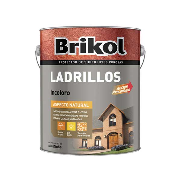 Brikol Ladrillo Impermeabilizante Solvente Incoloro