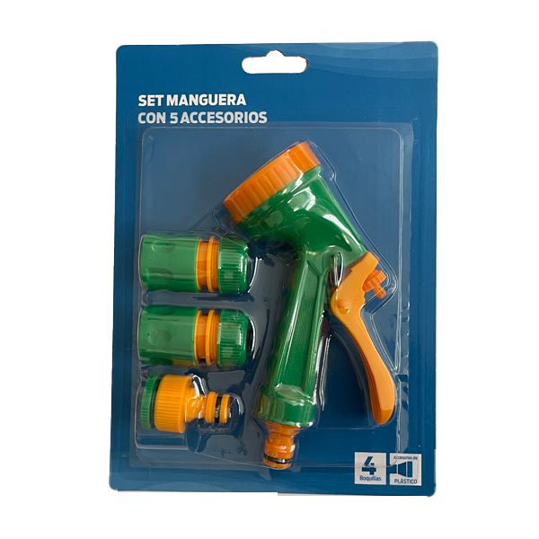 Pintecord Set Pistola Para Manguera De Riego 1/2&quot;