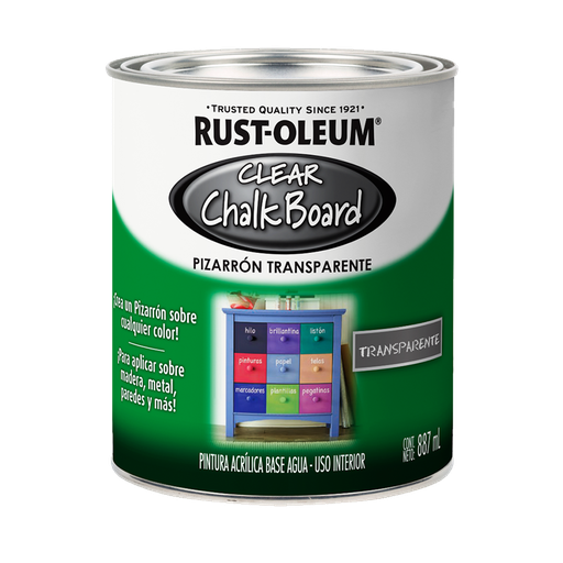 Rustoleum 206540 1 Quart Black Chalk Board Paint