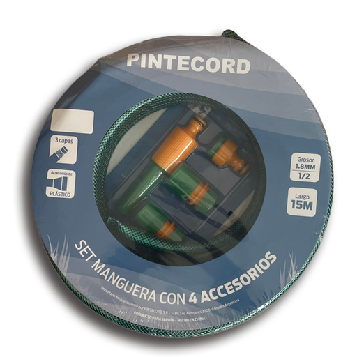 Pintecord Manguera De Riego Con Accesorios 1/2&quot;