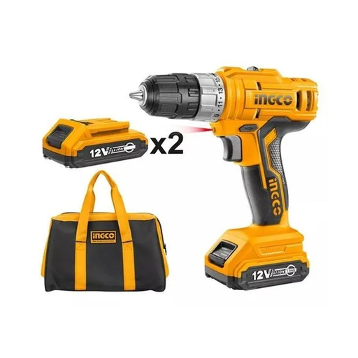 [251701] Ingco Taladro Atornillador C/2 Bateria Y Bolso *#